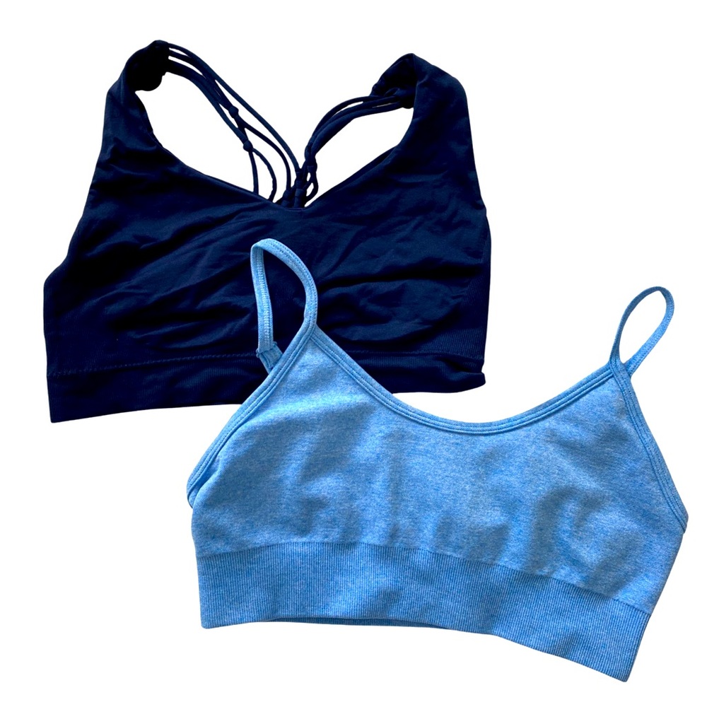 Seamless Sports Bra Bundle - Ocean Colors 💙🤍